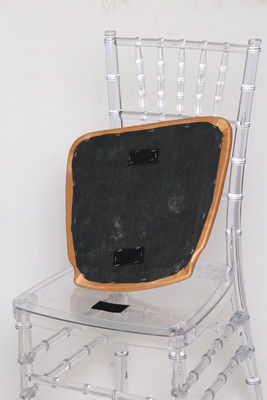PU / PVC Artificial Leather Royal Chair Seat Pad , Gummed Velcro 39 Cm Seat Pads