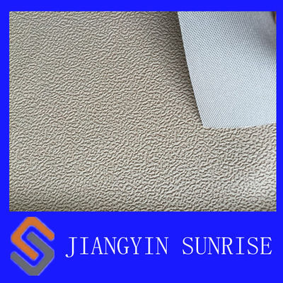 Abrasion Resistance Full Grain Imitation Leather Fabric / Automotive Upholstery Leather