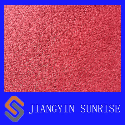 Eco - Friendly Red Car Seat Covers Leather / Auto Upholstery Leather