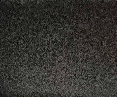 Black Faux Leather Auto Upholstery Fabric , Auto Seat Upholstery Material