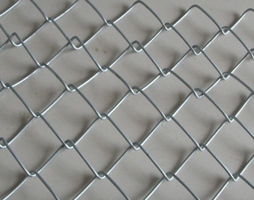 Aluminum Industrial Chain Link Wire Mesh Vinyl Coated With Diamond Hole