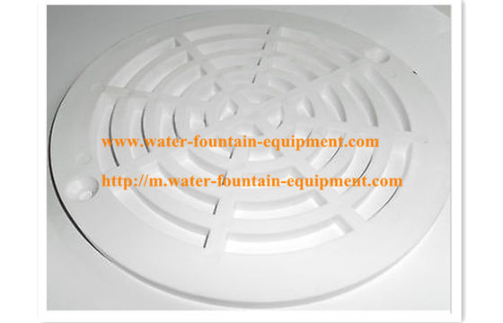 ABS / PVC Swimming Pool Accessories 208mm Round Main Drain Cover