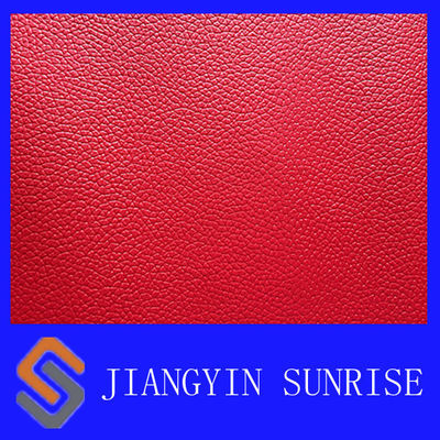 Custom Furniture Red Artificial Leather Fabric For Protective Sofa Covers