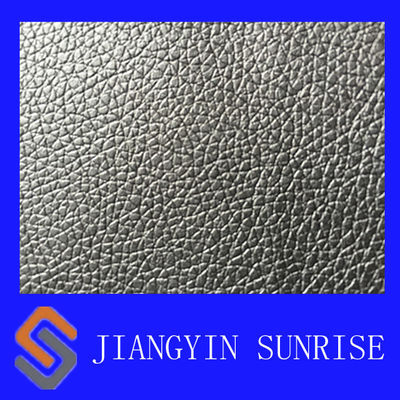Tear Resistant Black Polyester Sofa Synthetic Leather For Car Seat