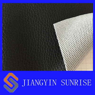 Health Black PU Sofa Synthetic Leather 0.8mm Thickness Approved EN