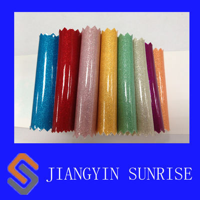 Colorful Knitted PVC Synthetic Leather , Luggage Embossed Leather Fabric