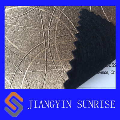 Bedroom Decorative Non - Woven PVC Artificial Leather , Embossing Faux Leather