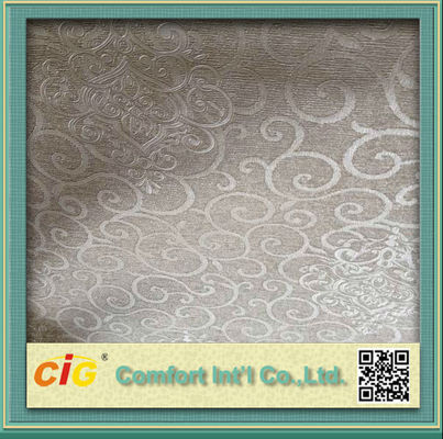 PVC Vinyl embossing Synthetic Leather Upholstery Fabric untuk Furniture / Bag / Garment
