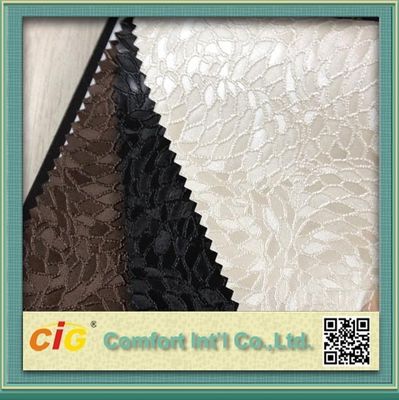PVC Vinyl embossing Synthetic Leather Upholstery Fabric untuk Furniture / Bag / Garment