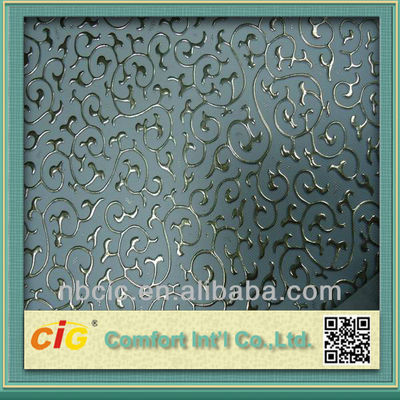 Crocodile Grain PVC Artificial Leather / Fake Leather Fabric For Handbag / Car Upholestery