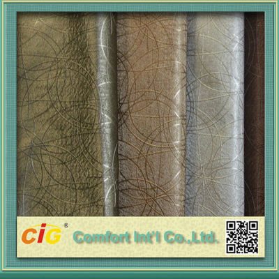 Multi Color High Abrasion PVC Artificial Leather Fabric  0.5 - 2mm Fake Leather Material
