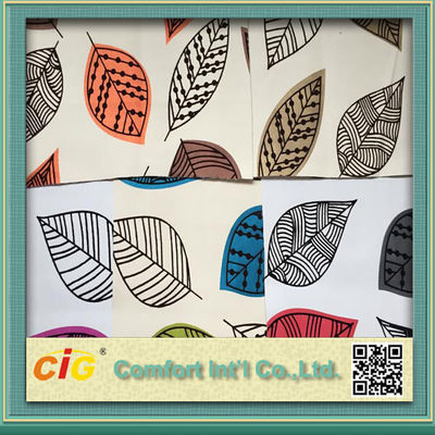 137cm Home Funiture Use Flocking Design 0.8mm PU Leather Fabric