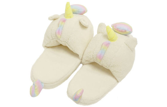 Das Einhorn - kızlar bayanlar için Weiche pantoffeln kış ev Peluş terlik