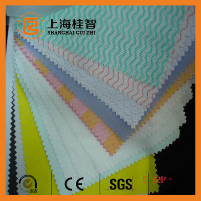 Mutfak için PET Viskon Nonwoven Mendil Dokuma Temizlik Bezi
