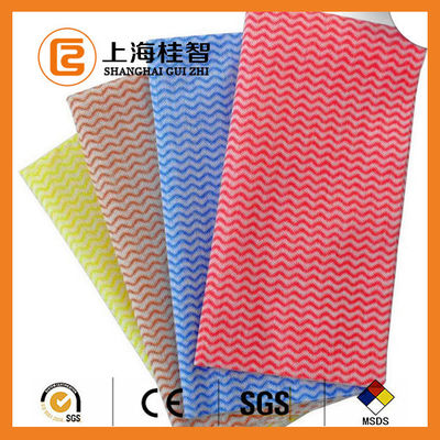 Mutfak için PET Viskon Nonwoven Mendil Dokuma Temizlik Bezi
