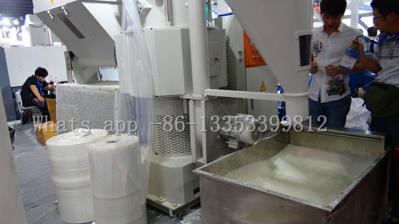 Pp Non Woven / Film plastic Recycling Machinery With Taiwan Screw CE Certificate